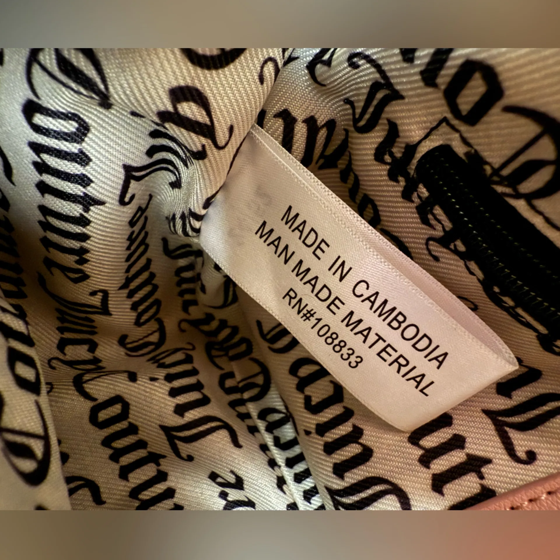 Juicy Couture Pink Diamond String of Pearls Rhinestone Hobo Crossbody - Image 10