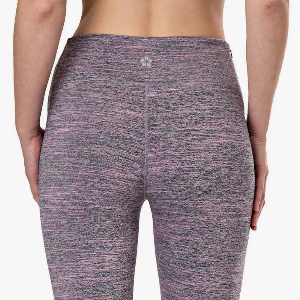 Tuff Athletics Women's Heathered Pink Leggings M - Image 3