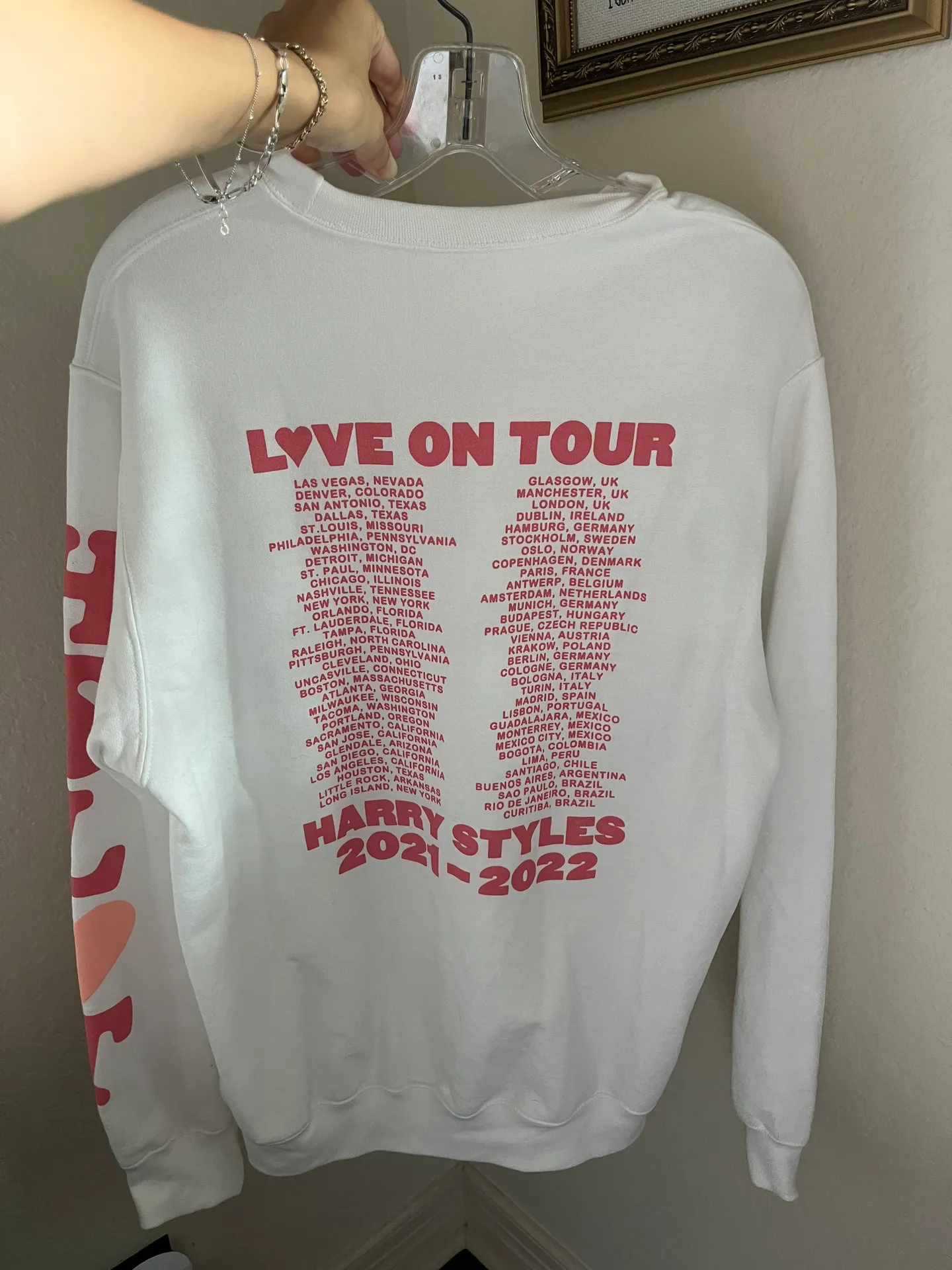 Harry Styles Sweatshirt White Size M - Image 3