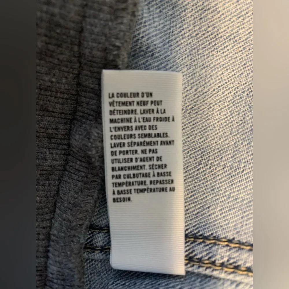 American Eagle  denim hooded jacket size M - Image 4