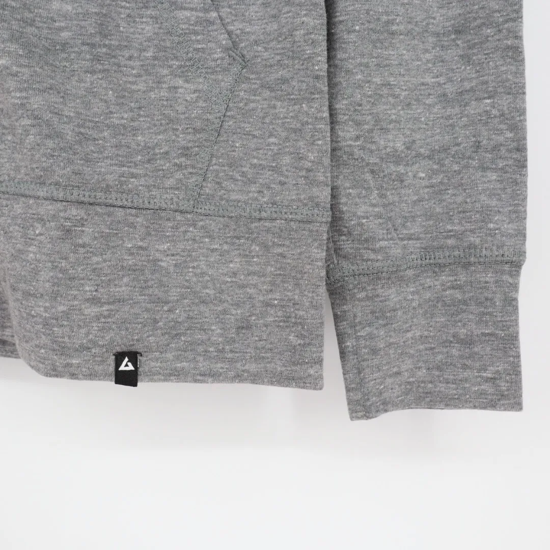 American Giant Women's Lightweight Full Zip Size XS Made In USA Gray - Image 3