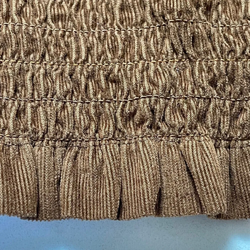 𝅺AMERICAN Eagle Outfitters Womens Brown Sleeveless Pullover Cropped Top Size L - Image 7