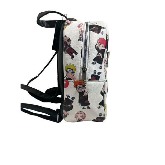 Naruto Mini Backpack New With Tags White‎ Black Adjustable Strap Anime - Image 3