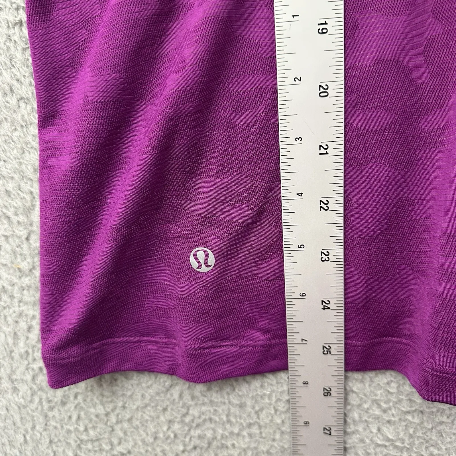 Lululemon Run For Days Tank Regal‎ Plum Camo Athletic Running Gym Women's 4 - Image 5