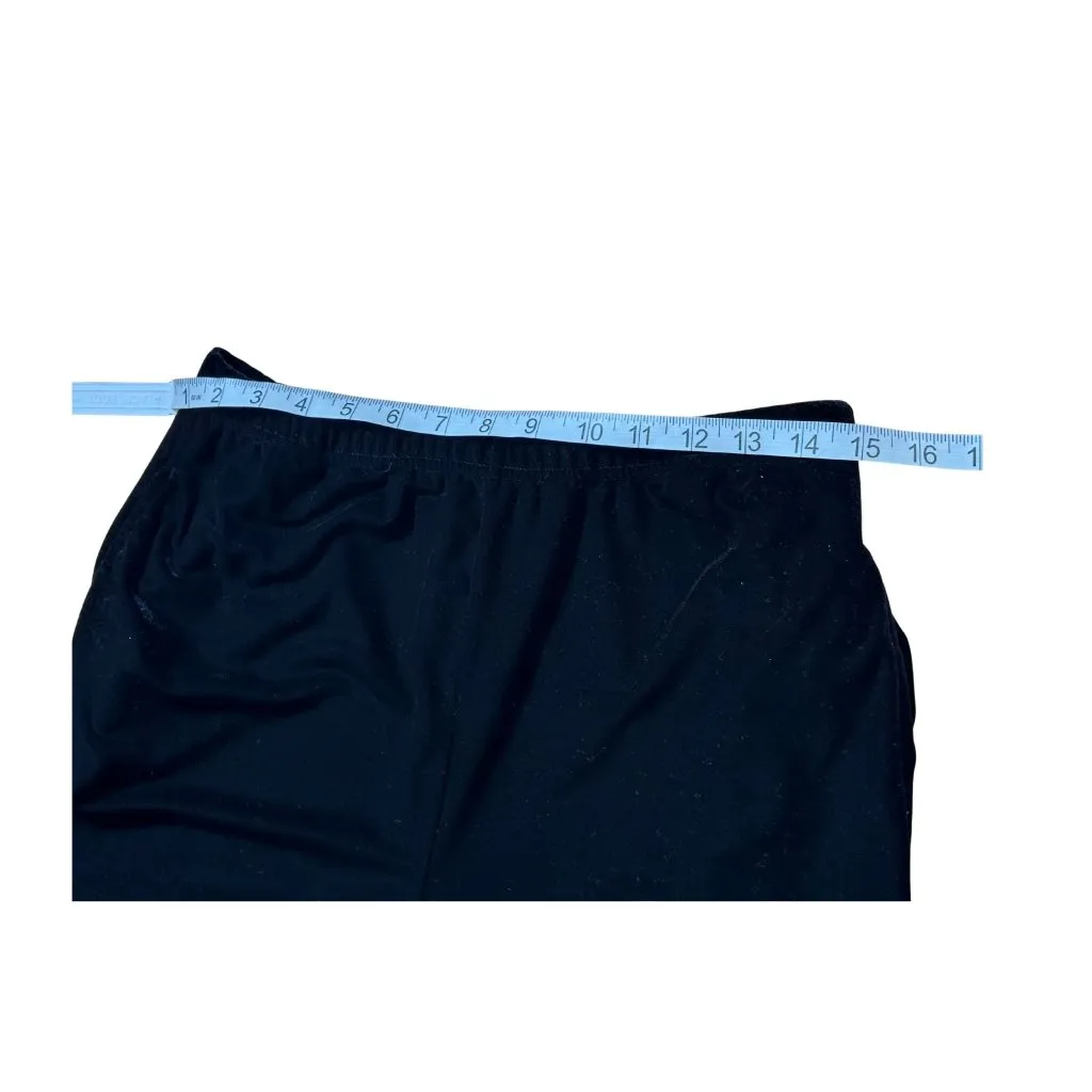 Talbots Black Velvet Button-Up Shirt & Pants Set Matching Outfit Tracksuit Sz S - Image 6