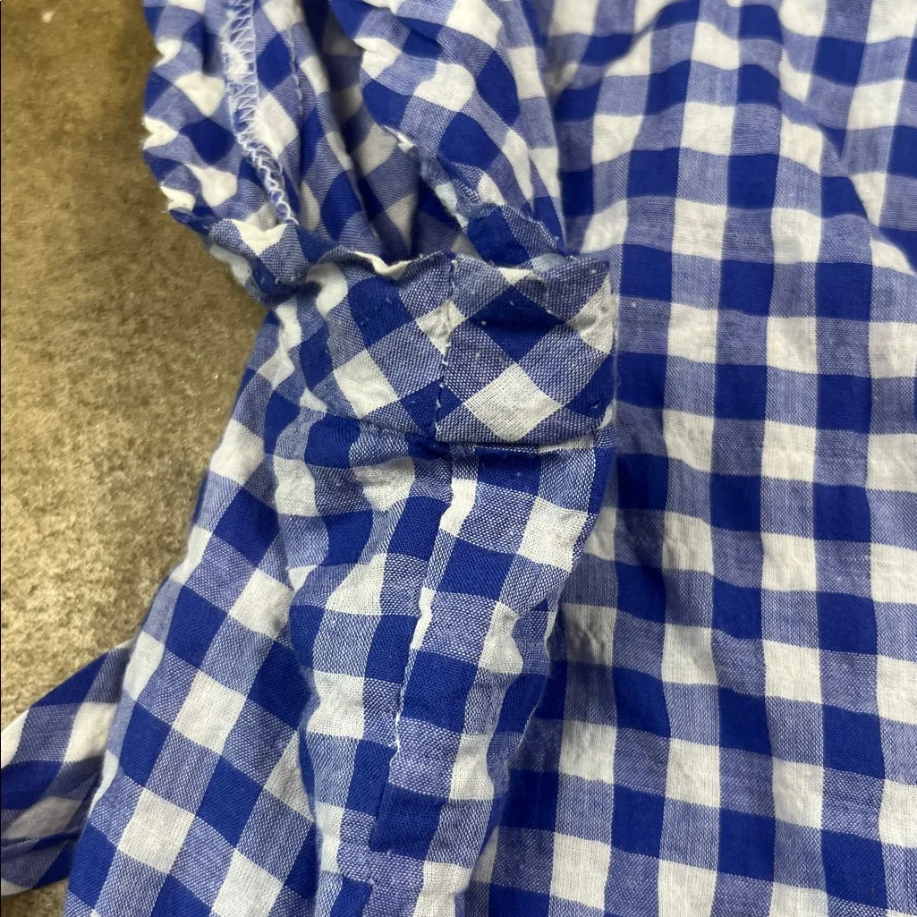 Koch Blue Gingham Sleeveless sailor themed Blouse
Size: Small - Image 5