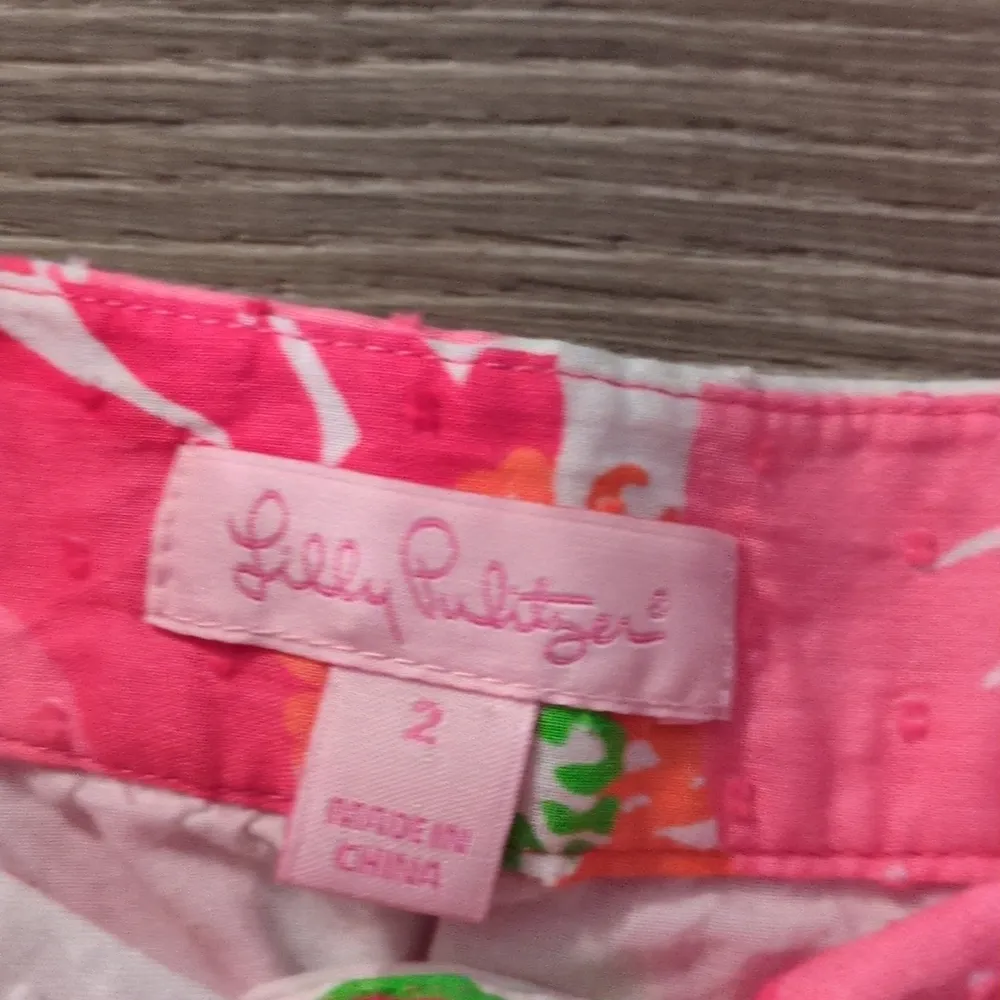 Lilly Pulitzer Hotty Pink Cherry Begonias Cissy Skirt Clip Dot Size 2 - Image 5