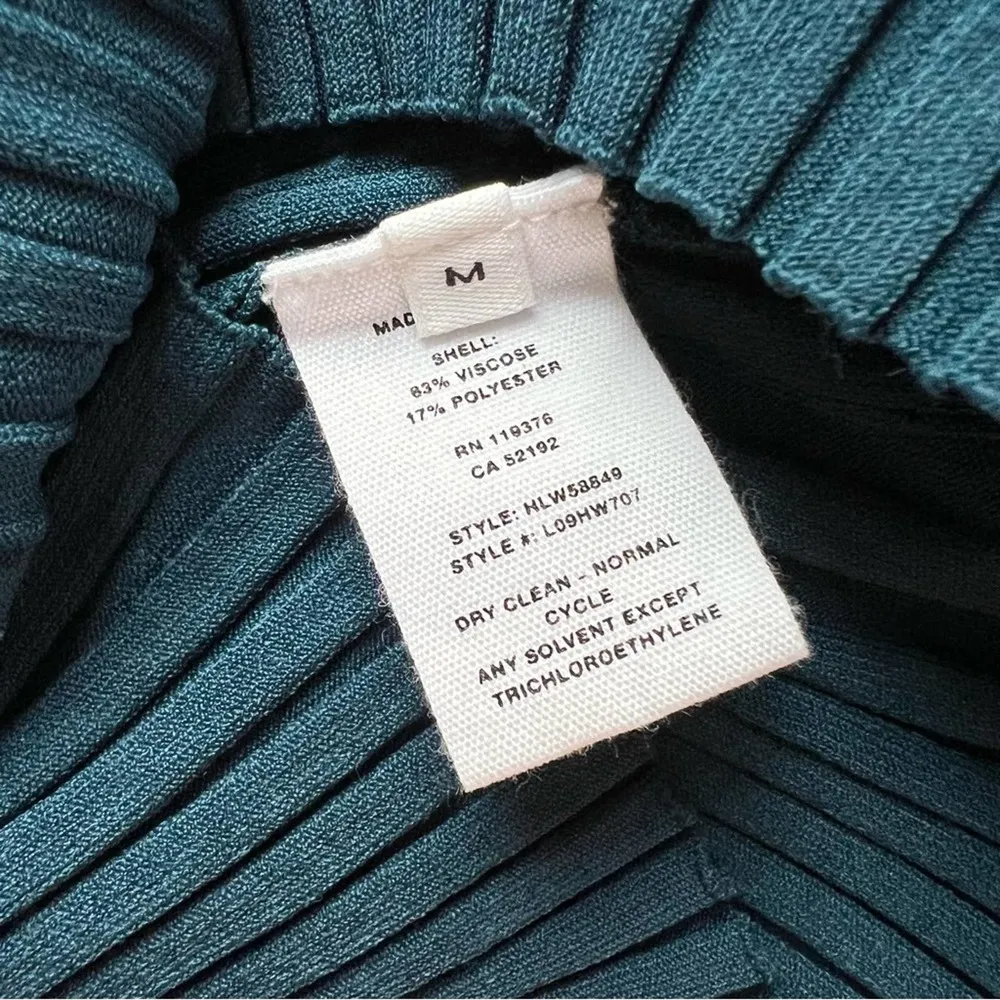 Helmut Lang Ribbed Bra Neptune Long Sleeves Midi Dress Women’s Medium - Image 10