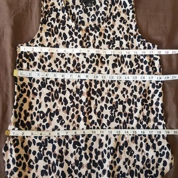 Halogen Women's Blouse Sz Small Animal Leopard Mob Wife Safari Y2K Boho Autumn - Image 12