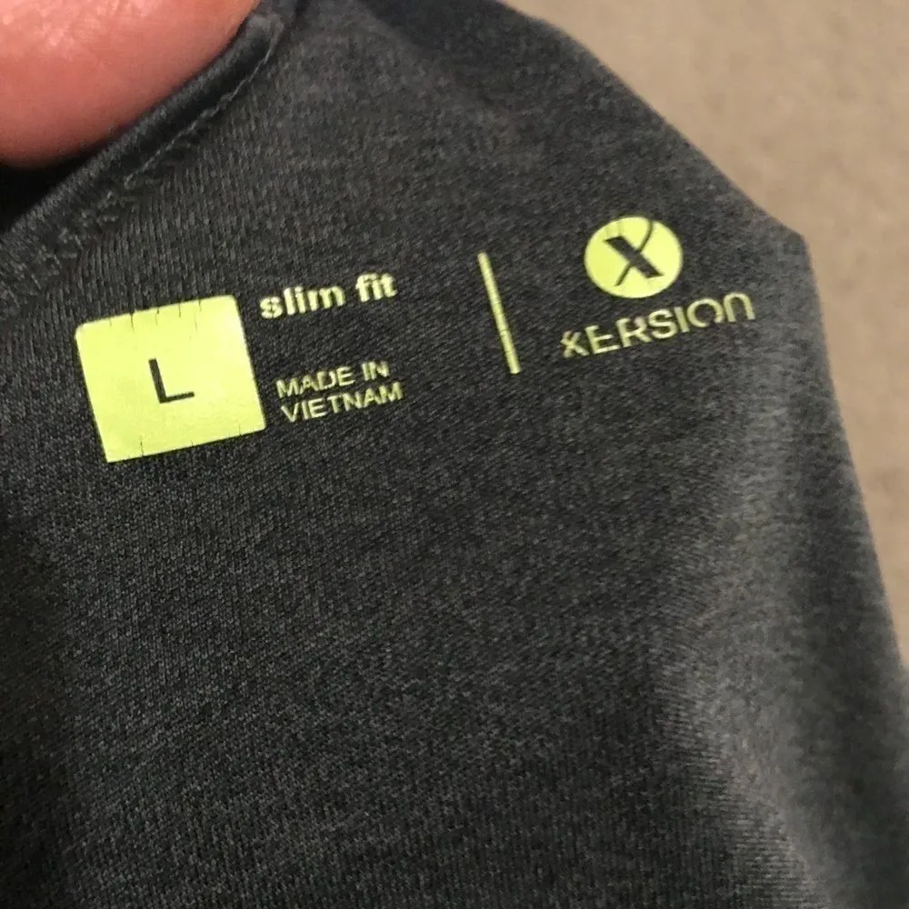 Xersion  large slim fit athletic tank gray black - Image 13