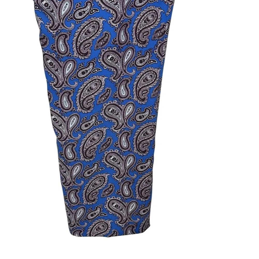 Banana Republic Women Pants Avery Crop Straight Leg Paisley Trouser Size‎ 12 NWT - Image 8