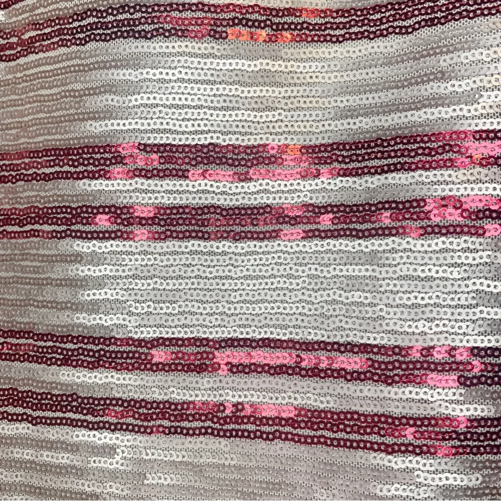 Anthropologie Sunday in Brooklyn Gold Sequin Striped Pencil Skirt Size S - Image 7