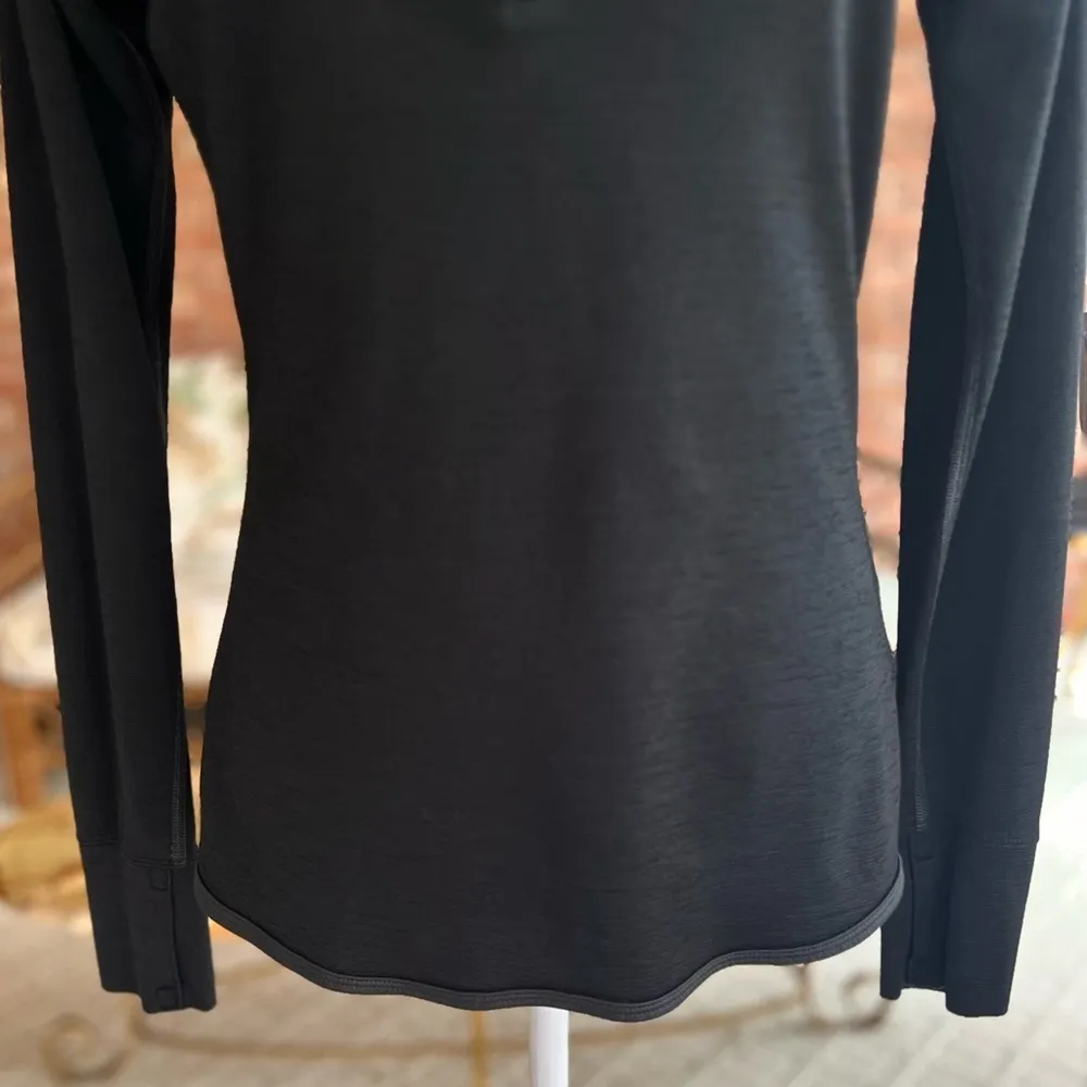 Nike Women’s Black Dri Fit Running Training Pullover Snap Hoodie M - Image 6