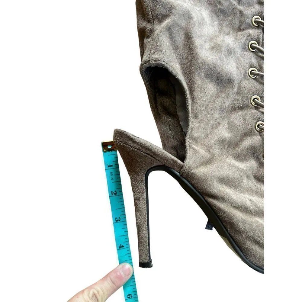 Lace Up Stiletto Heel Heels over the knee - Image 5