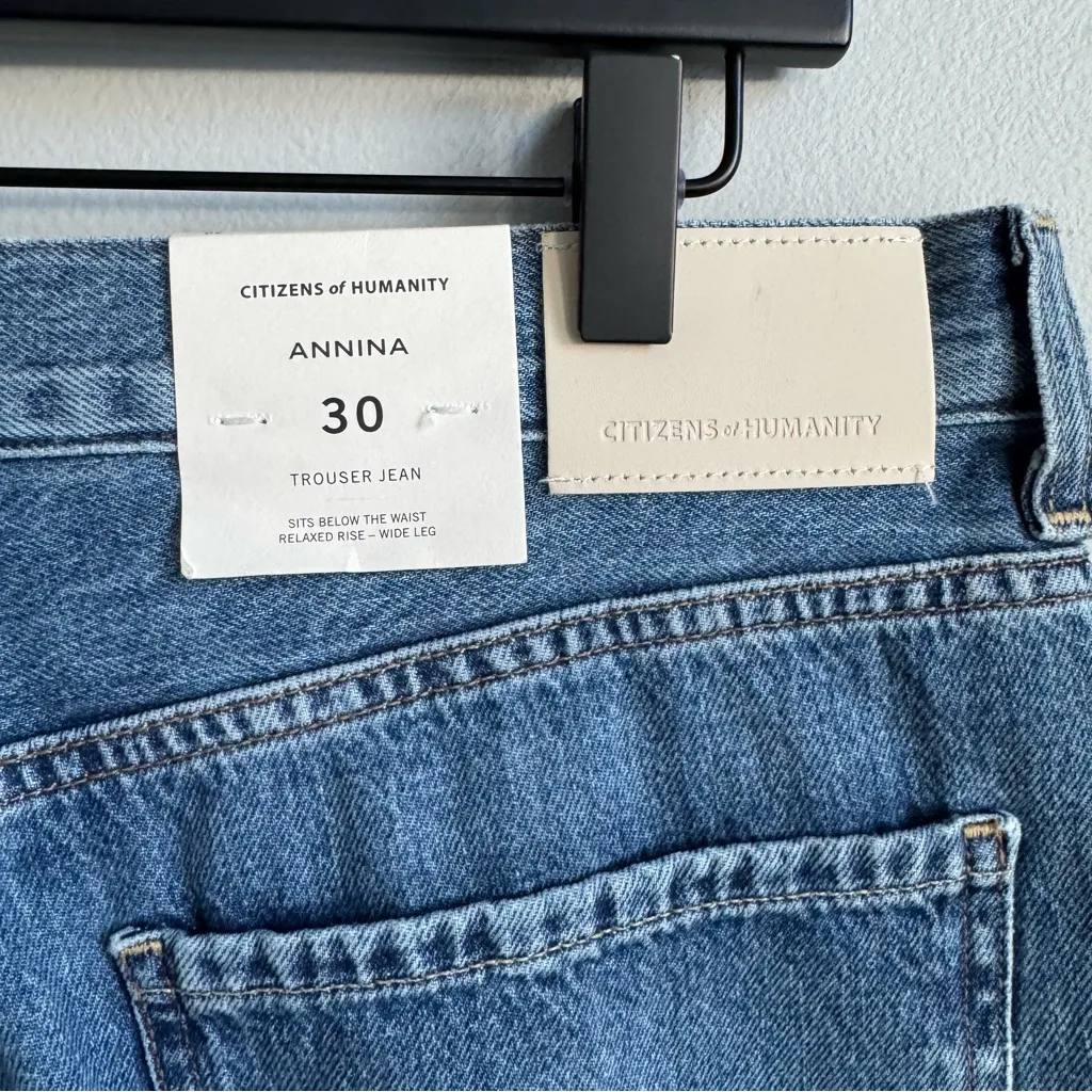 NEW Citizens of Humanity Annina Trouser Jeans in Pinnacle Wash Size 30 - Image 7