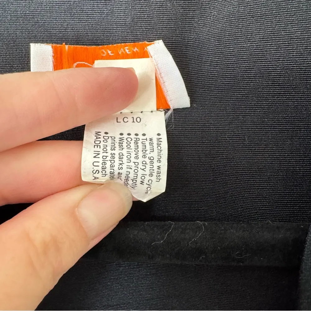 Vintage Lady Carol Black Puff Sleeve Peplum Rhinestone Blazer Blouse Size 8 - Image 7