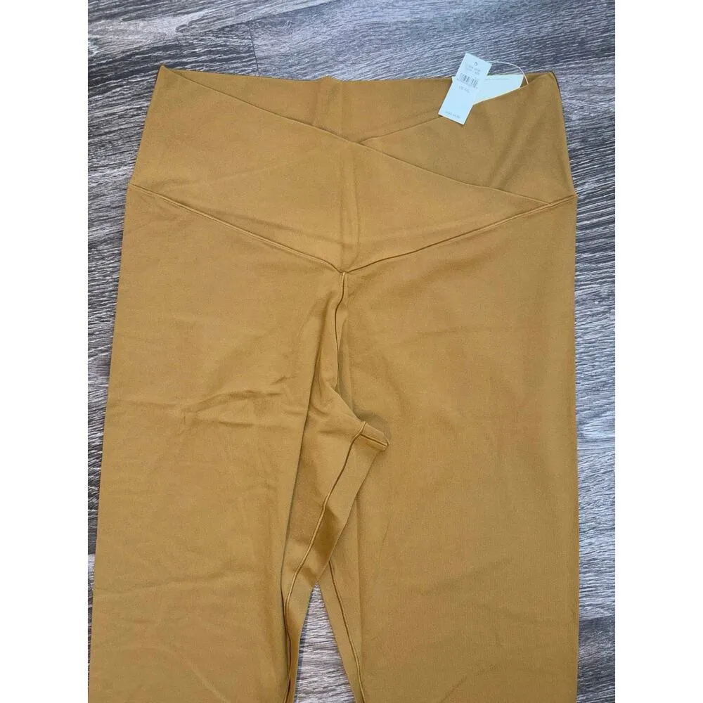 NWT Offline by Aerie Hi-Rise Real Me Criss Cross 7/8 Length Legging XXL Gold - Image 2
