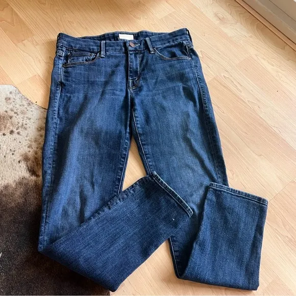 MOTHER The Looker Crop in Flowers From The‎ Storm Jeans Size 26 Blue - Image 3