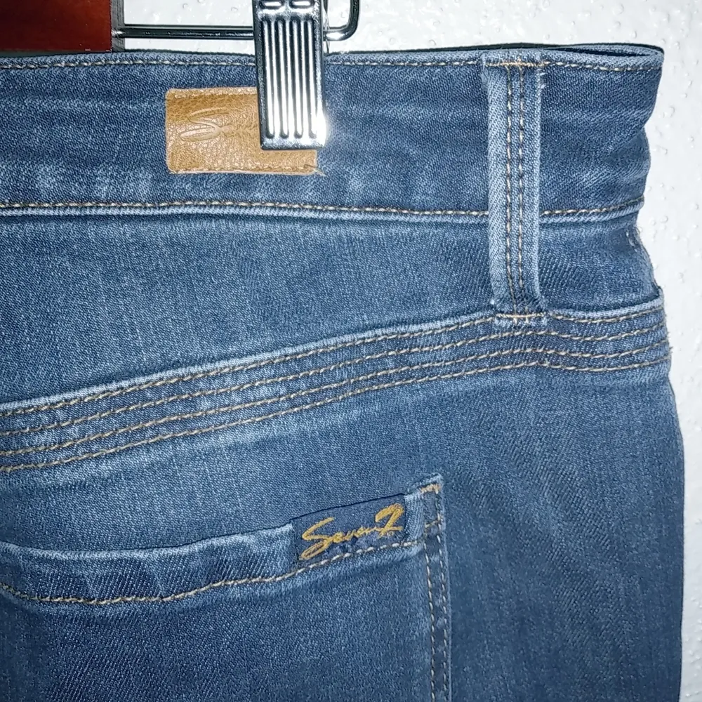 Seven7 Tummyless Slim Straight 16 40x30 Dark Wash Jeans Plus - Image 7