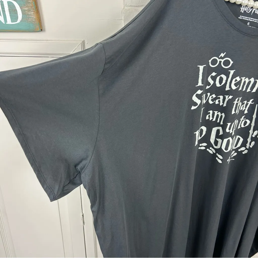 NWT Torrid X Harry Potter Glow in the Dark Graphic Cotton Crew Tee Size 6X - Image 8