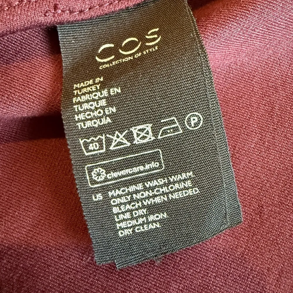 COS Women's Maroon Dress Sleeveless Size Small Business Casual Cotton Comfy - Image 6