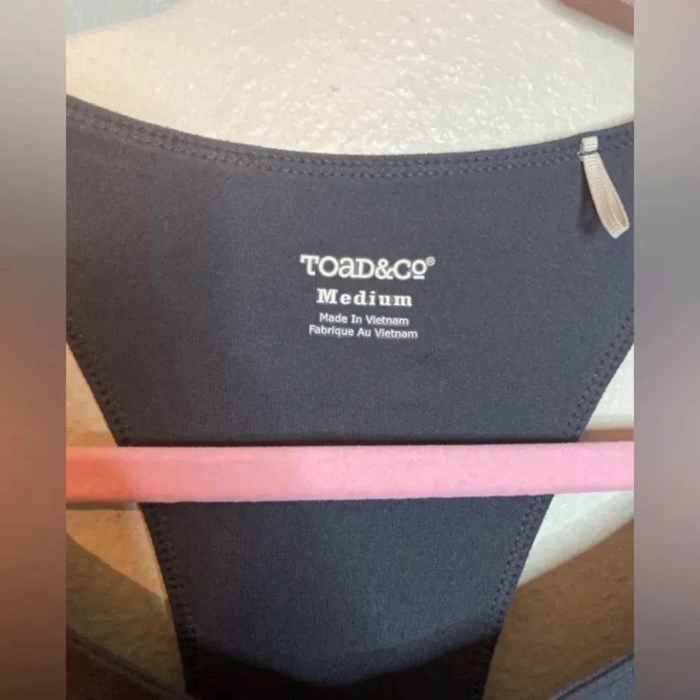 Toad & Co Dark Grey Racerback Dress Size Medium - Image 4