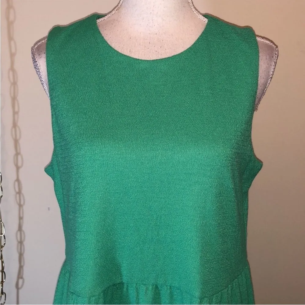 Draper James RSVP green sleeveless midi dress S - Image 3