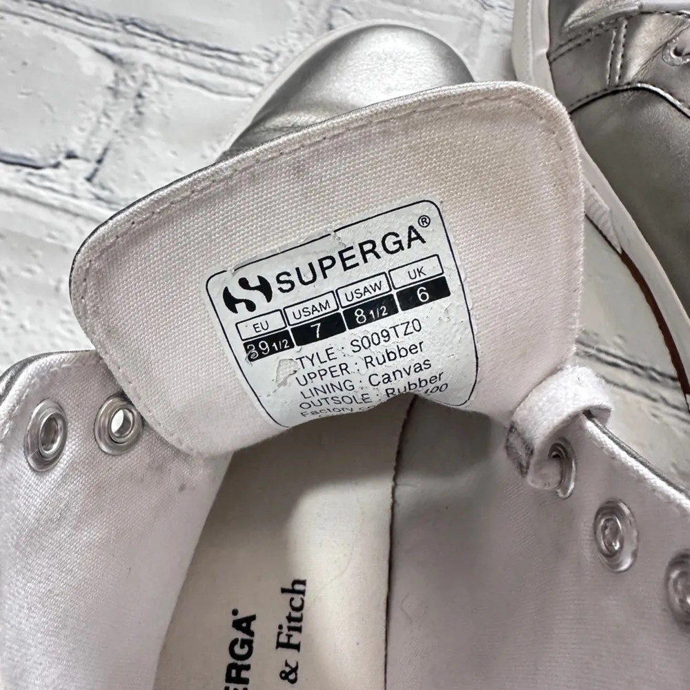 Superga 2095 w/ Abercrombie & Fitch Metallic High Top Sneakers - Image 7