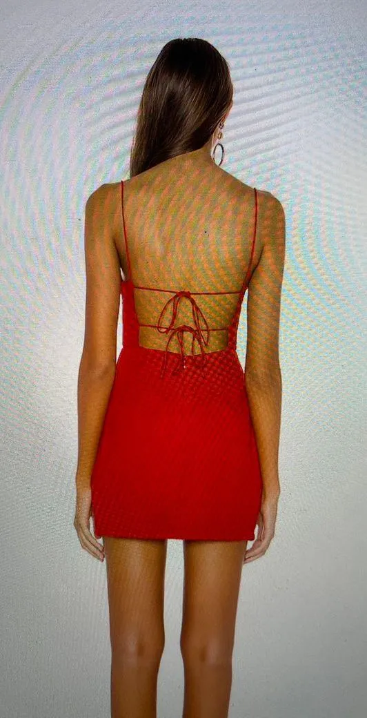 Red  Mini Dress - Image 2
