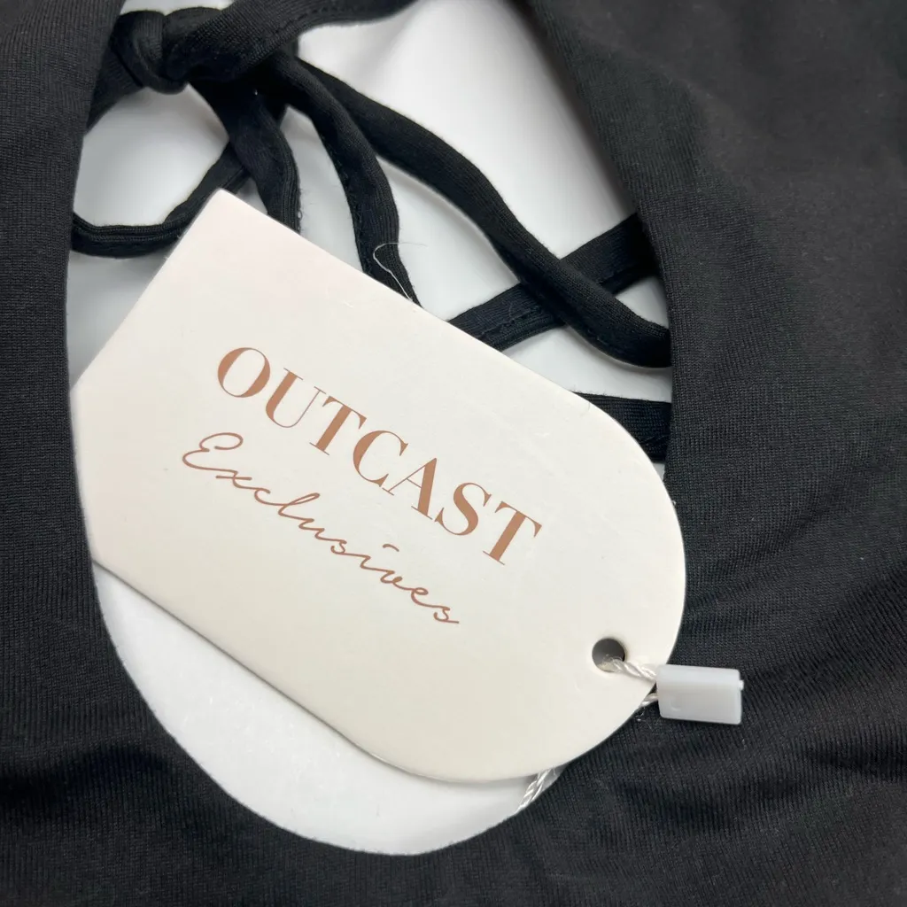 Outcast Exclusives Oasis Mini Dress Womens‎ Size XS Black Halter Cutout NEW - Image 8