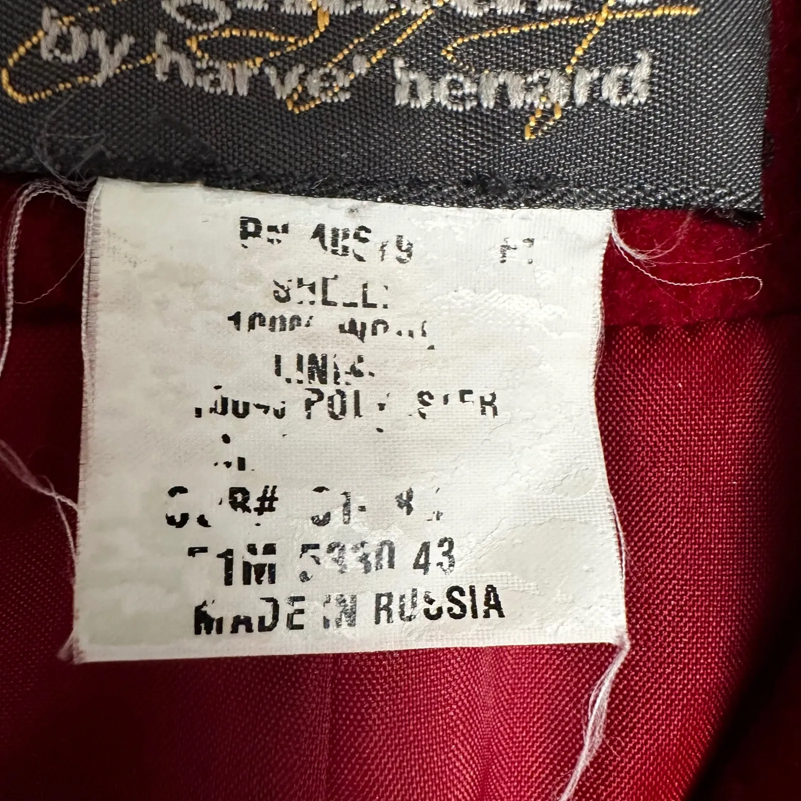 Vtg Harve Bernard Signature Red Wool Coat Classic Women's Outerwear Size M - Image 2