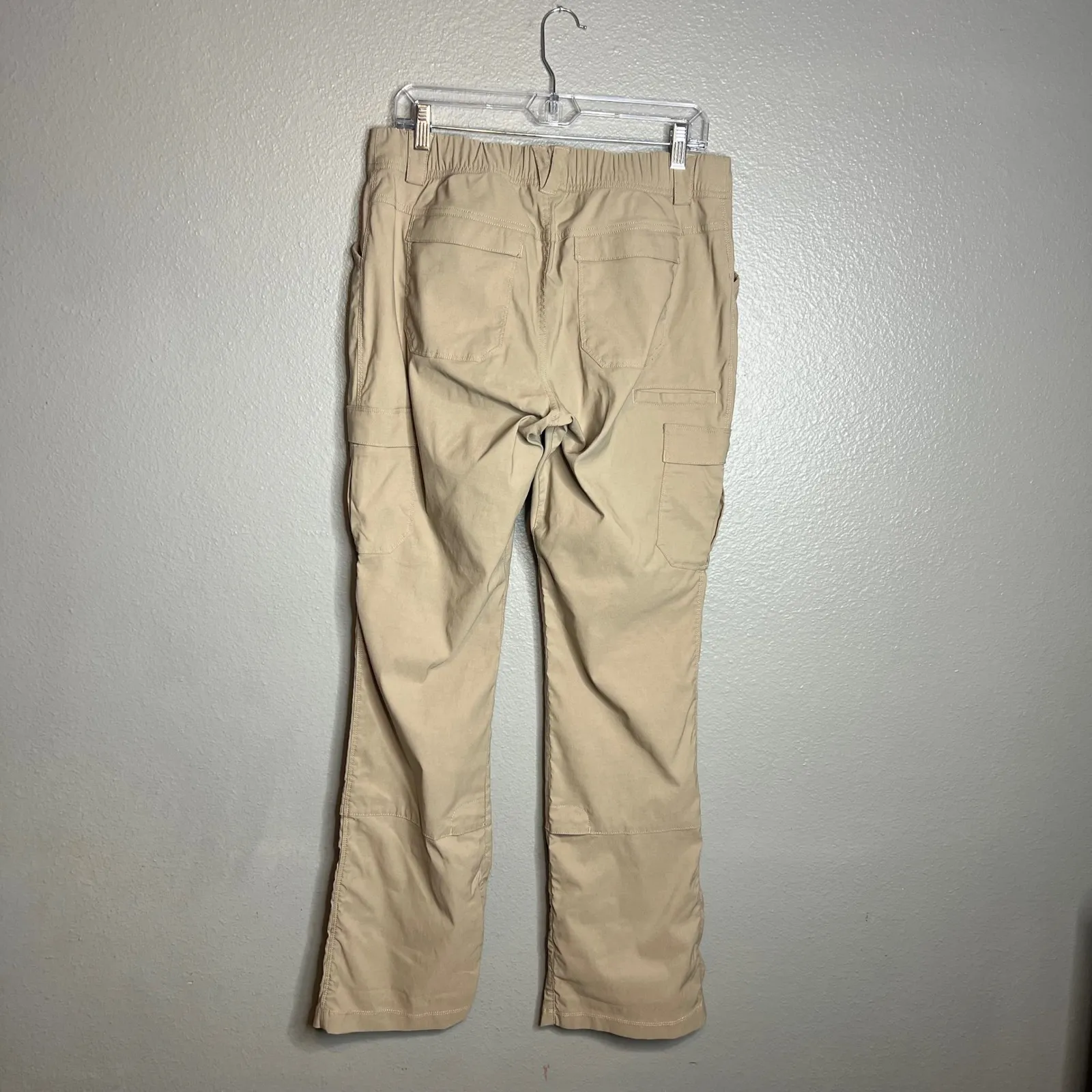 Duluth Trading Co. Cargo Hiking Pants Size 10 Convertible Beige Nylon Blend Tan - Image 10