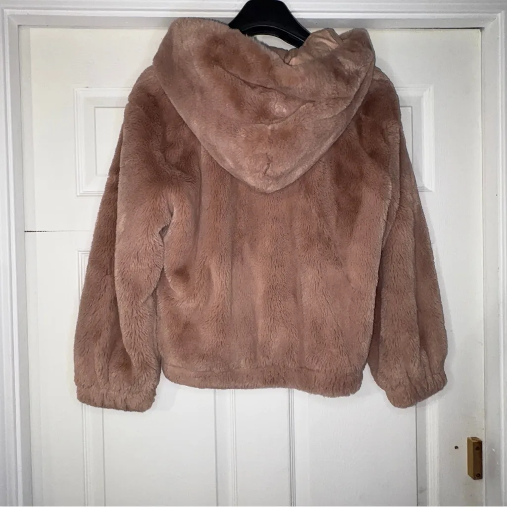 French Connection Blush Faux Fur Jacket - Image 2