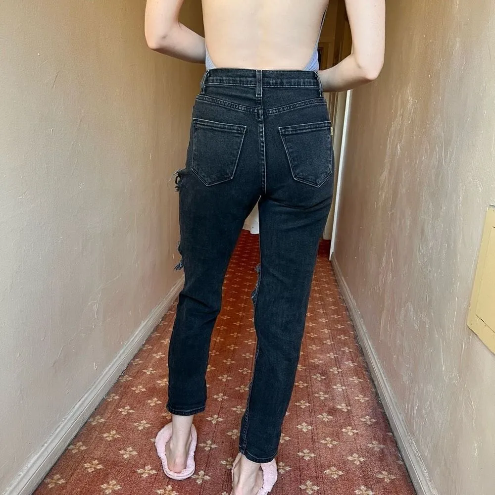 Vibrant M.I.U. Ripped Black jeans Relaxed size 0/1/24/25 SDistressed - Image 11