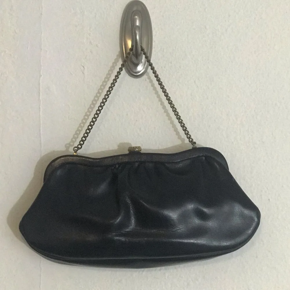 Vintage Navy Blue Evening Clutch Bag - Image 2