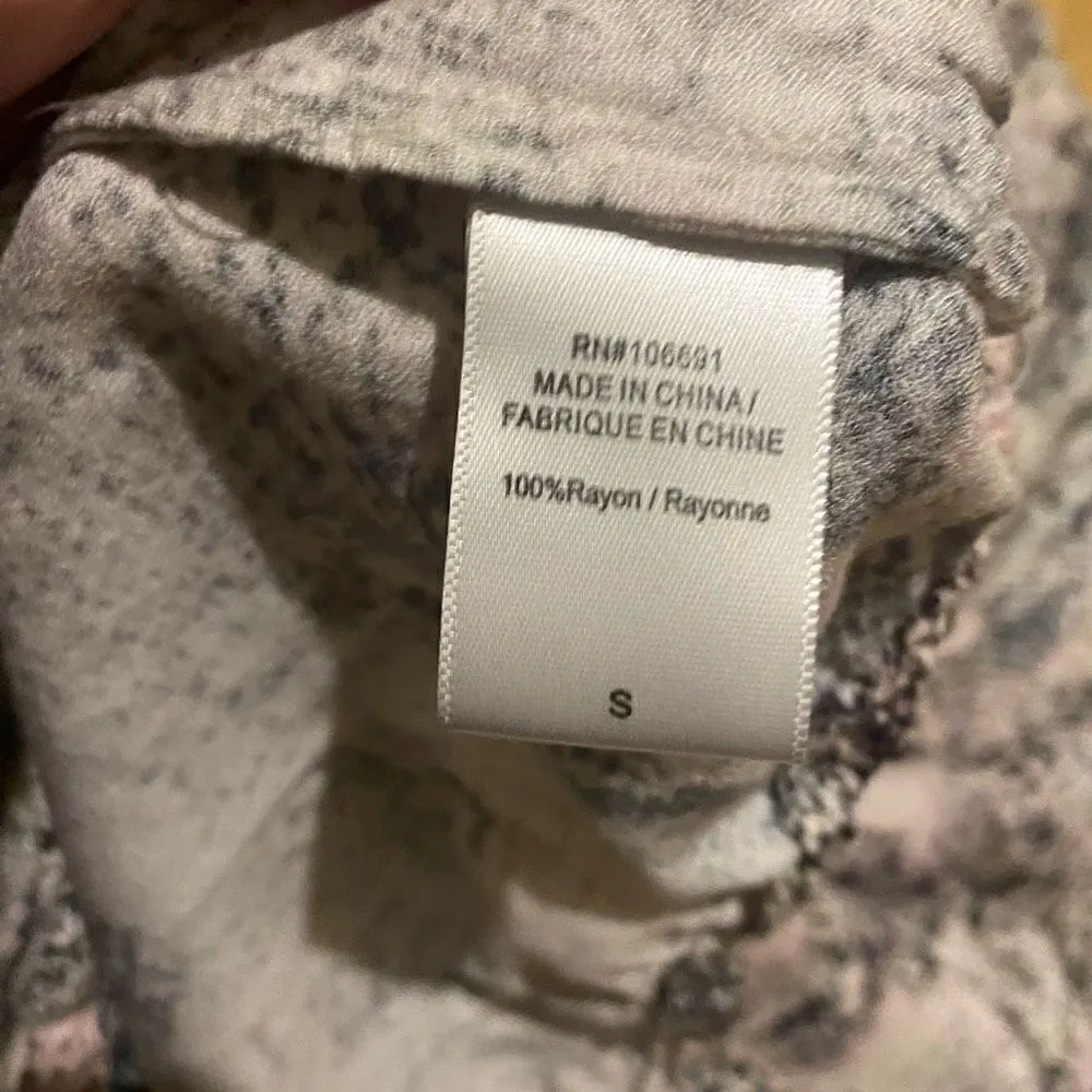 On The Road  Snake Print Open Front Blouse | S - Image 3