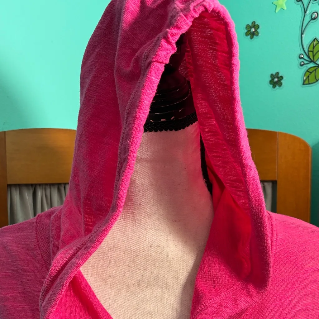 American Eagle Outfitters Fuchsia Tee Hoodie - Image 2