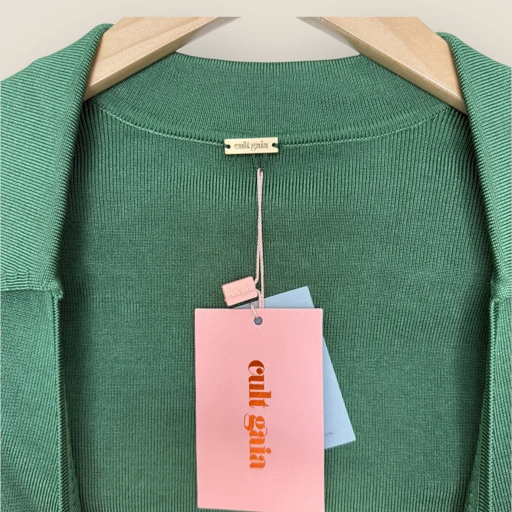 Cult Gaia | Tory Knit Top | Size S | Basil - Image 11