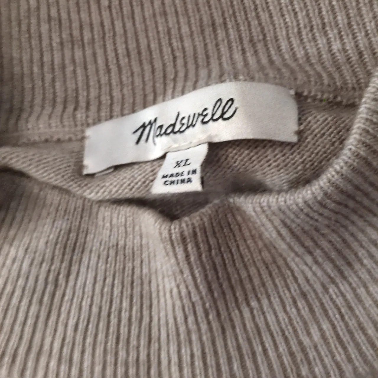 Madewell Hthr Hazelwood Ashbury Mockneck Sweater Size XL - Image 4