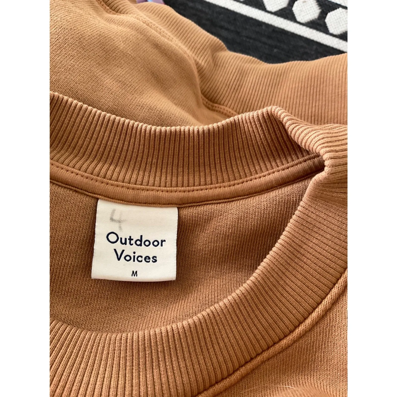 Universal Thread Crewneck Sweatshirt Tan Long Sleeve Casual Pullover Top Women - Image 2