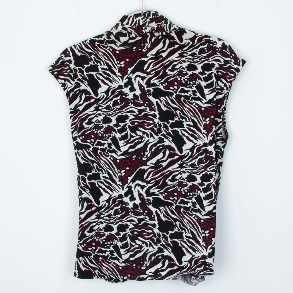 Laundry‎ By Shelli Segal Knit Wrap Blouse Size Medium - Image 7