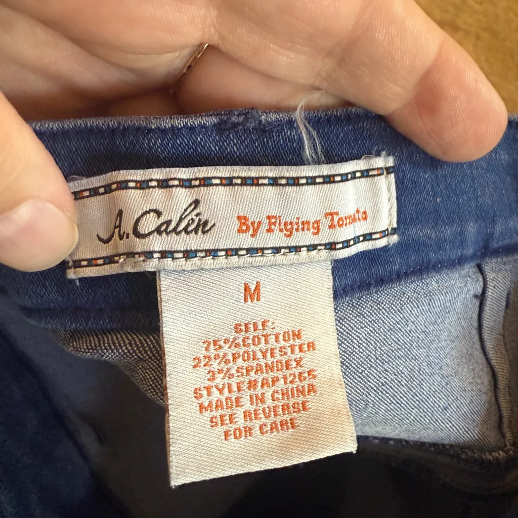 A. Calein by Flying Tomato NWOT High Rise Button Side Ultra Flare Jeans - Image 4