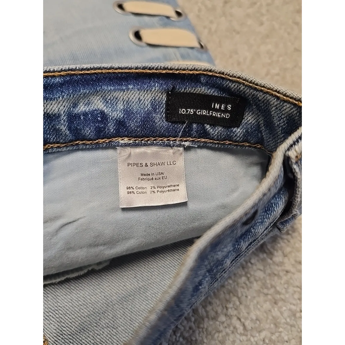 Veronica Beard Ines 10.75" Girlfriend Jean in Surfside High-Rise Cropped Size 26 - Image 7