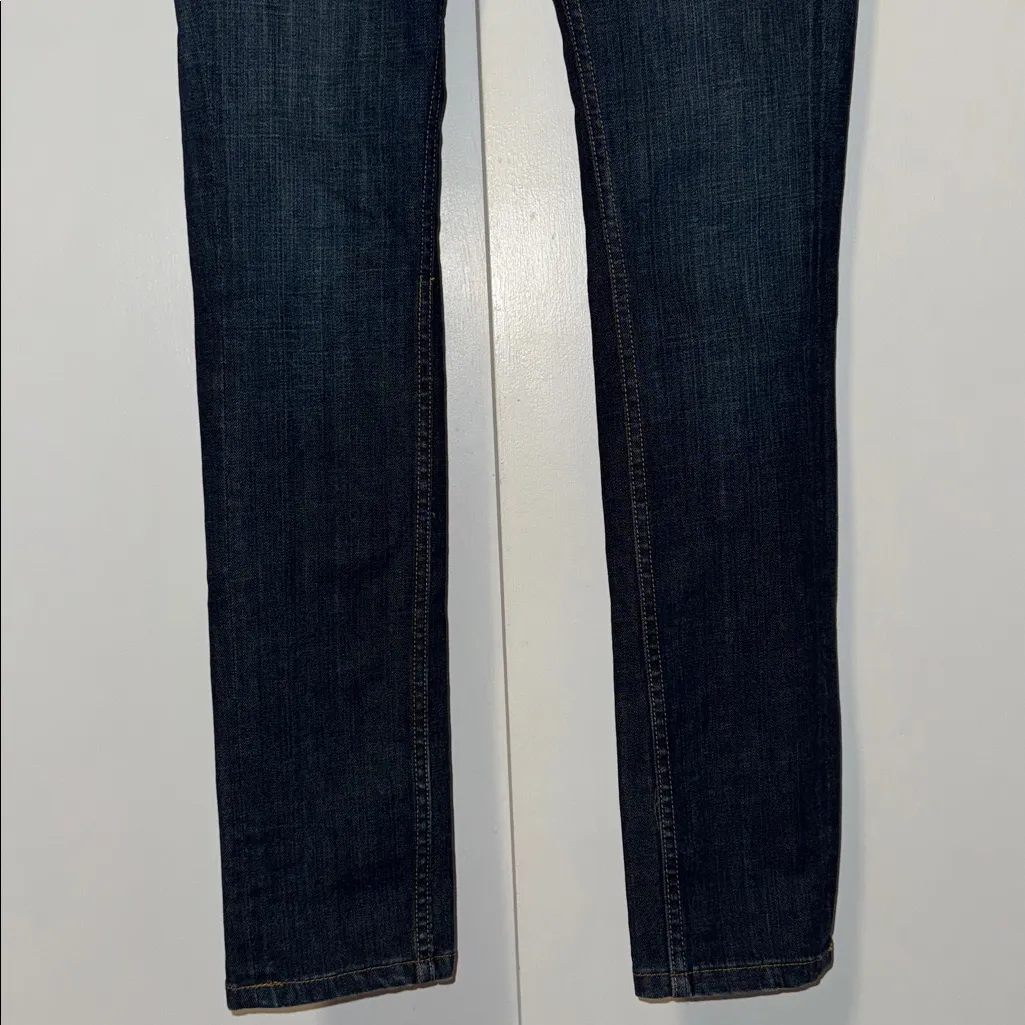 Silence & Noise Straight Leg Jeans Dark Blue Stretch Cotton Denim Women’s 30 - Image 3