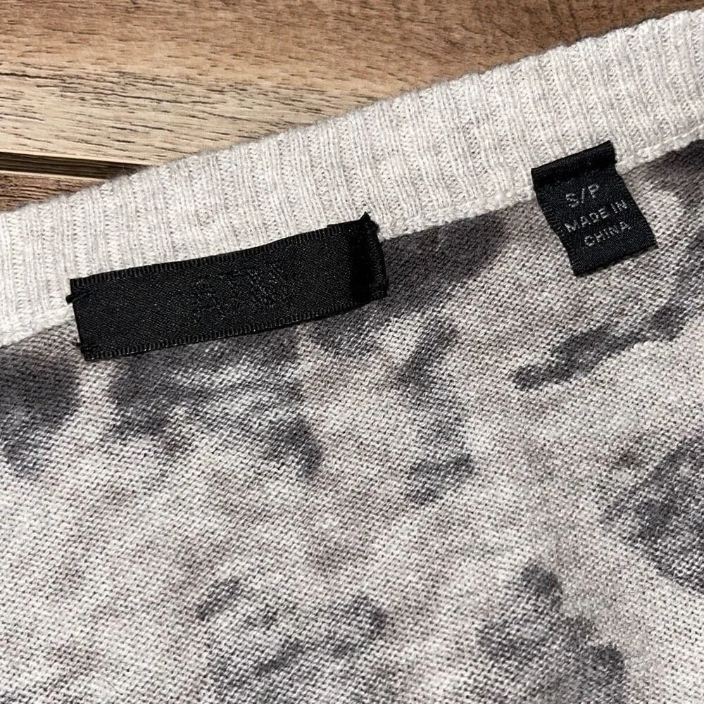 ATM Anthony Thomas Melillo Cotton & Cashmere Leopard V - Image 6