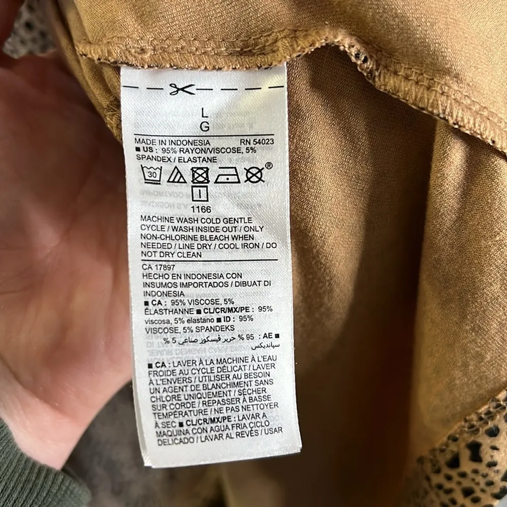 Old Navy Cheetah Print Jersey Sleeveless Drop-Waist Swing Dress Large - Image 7