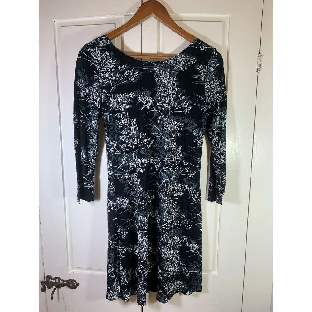 Very Vineyard Dress Women Medium Stretch Preppy Martha's Vineyard Edgartown Shop Black - Image 3