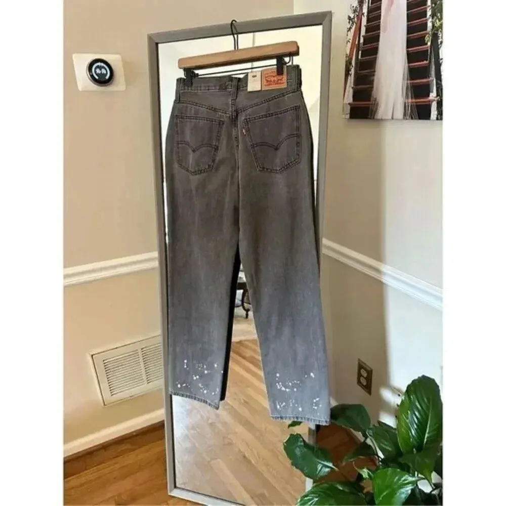 Levi's Women's‎ Low Pro Straight Sz 27 Mid rise Relaxed Through Hip/9’s Style - Image 6