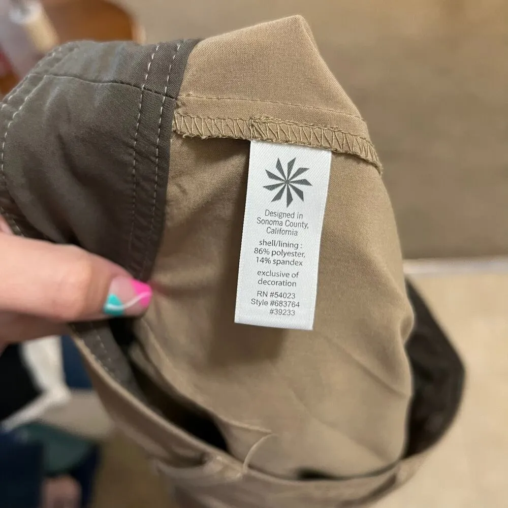 Athleta Whatever Skort Skirt Tan Flare Activewear Stretch Size 2 Style 39233 - Image 8