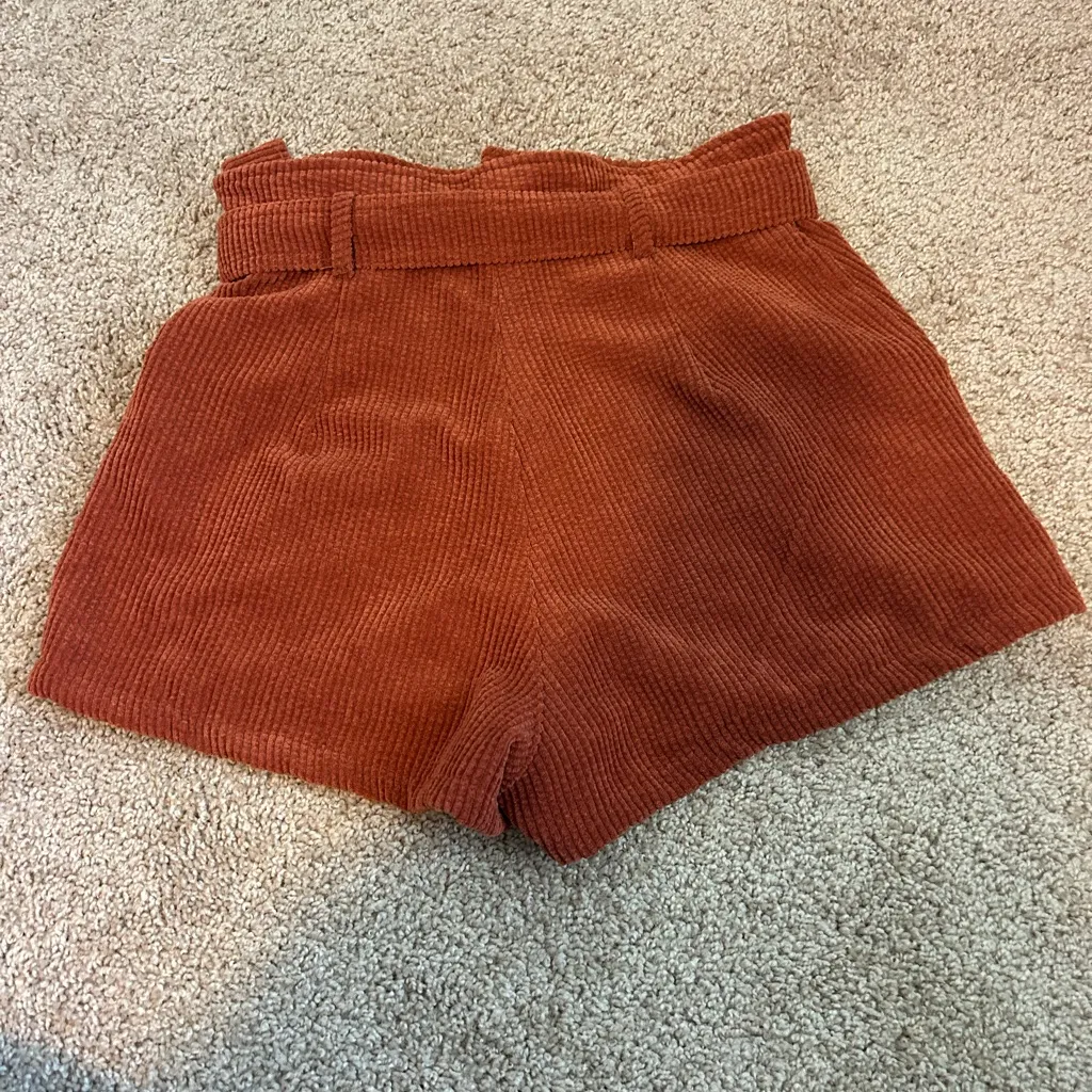 Altar'd State Rust Corduroy Women Shorts Size Small - Image 5
